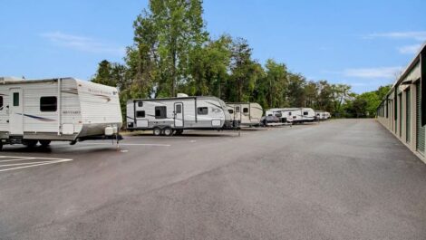 RV parking at Mini Storage Depot in Knoxville, Tennessee..