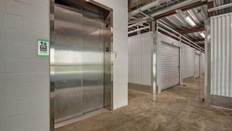 Elevator at Mini Storage Depot on Chapman Highway.