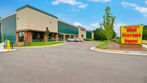 Front of Mini Storage Depot on Jenkins Road.