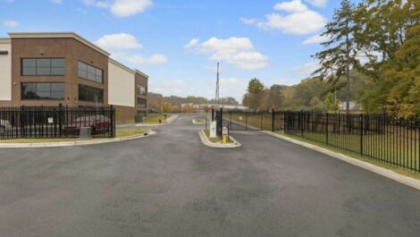 Gate at Mini Storage Depot on Union Street.