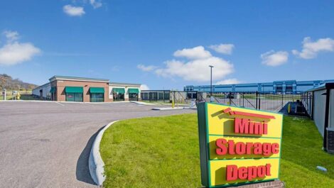 Sign of Mini Storage Depot on Tylersville Road.