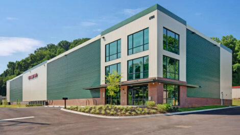 Outside of Mini Storage Depot on Chapman Highway.