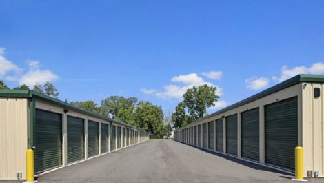 Drive up units at Mini Storage Depot on Eastern Avenue.
