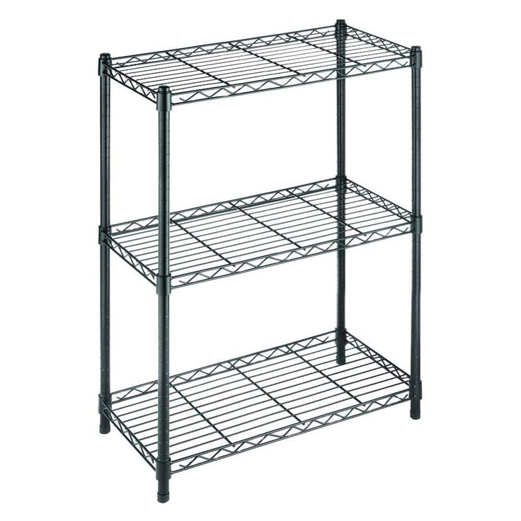 3-tiered steel wired shelving unit to place in your self-storage facility or unit
to get more out of your store! 
